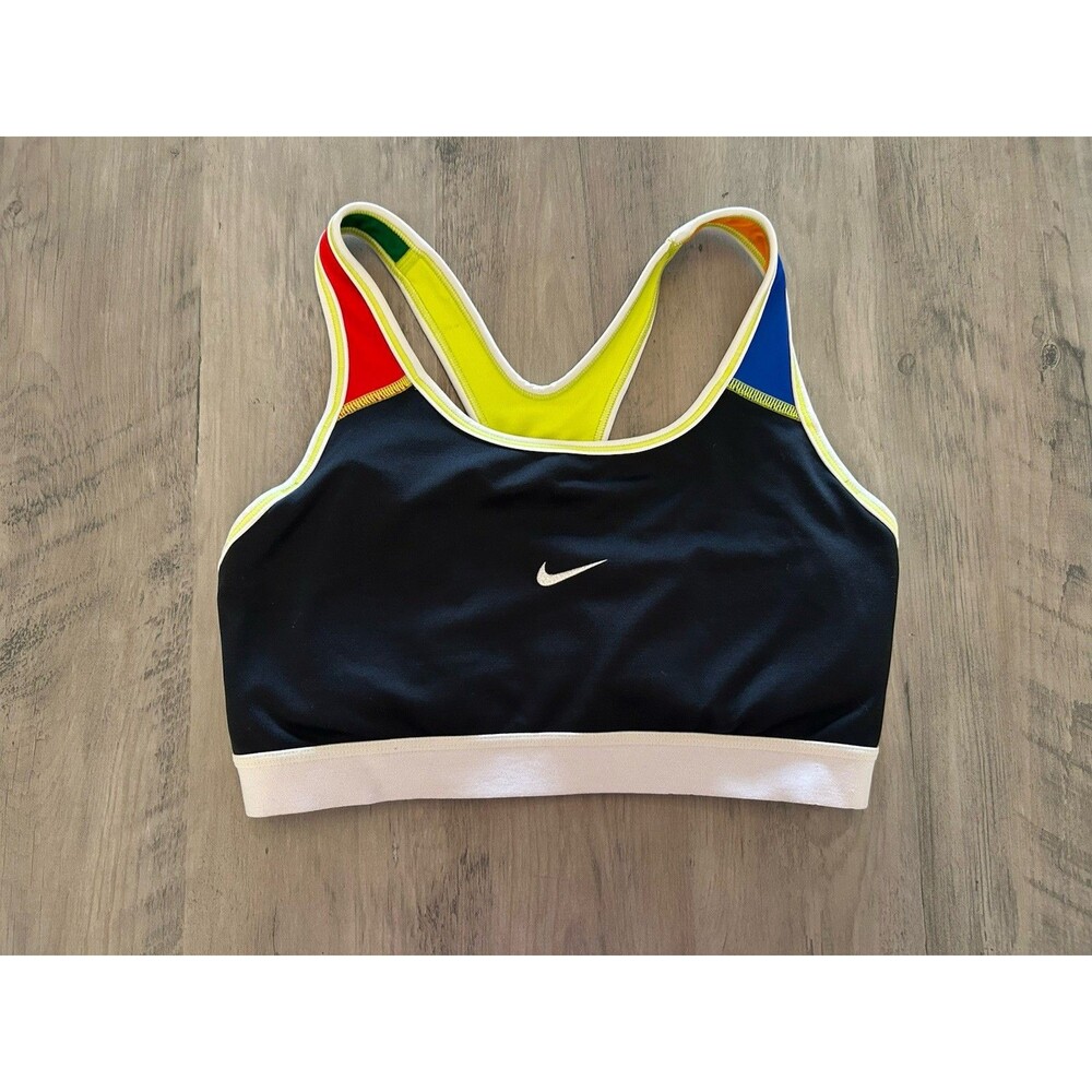 Nike x Olivia Kim Padded Sports Bra NYC Rave Colorblock Center Swoosh Size M